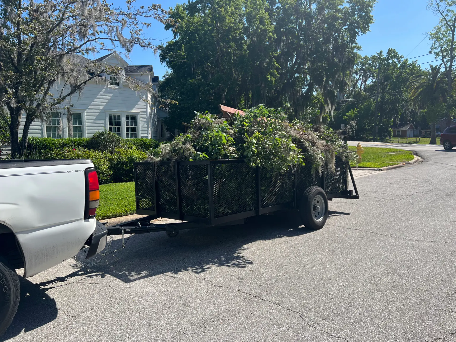 Sod, brush and yard waste loaded and gone